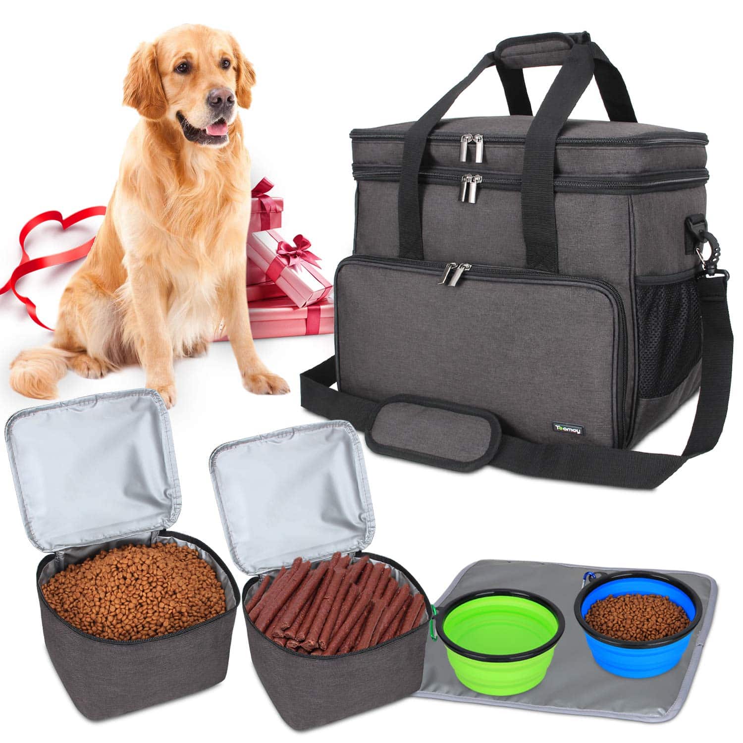 Hundetasche für Reise & Futter